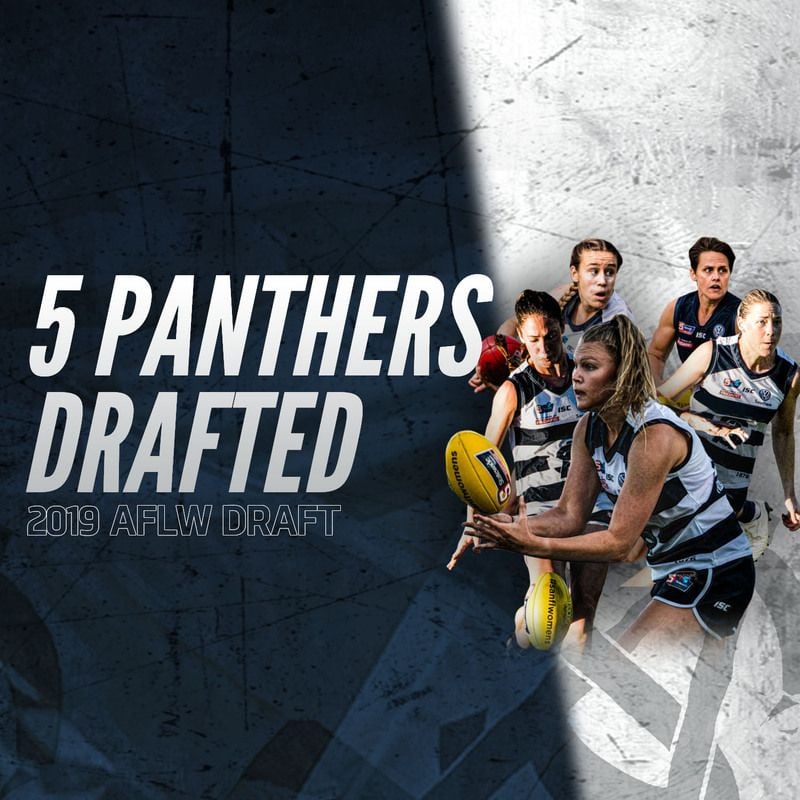Five Panthers taken in AFLW Draft Five Panthers taken in AFLW Draft